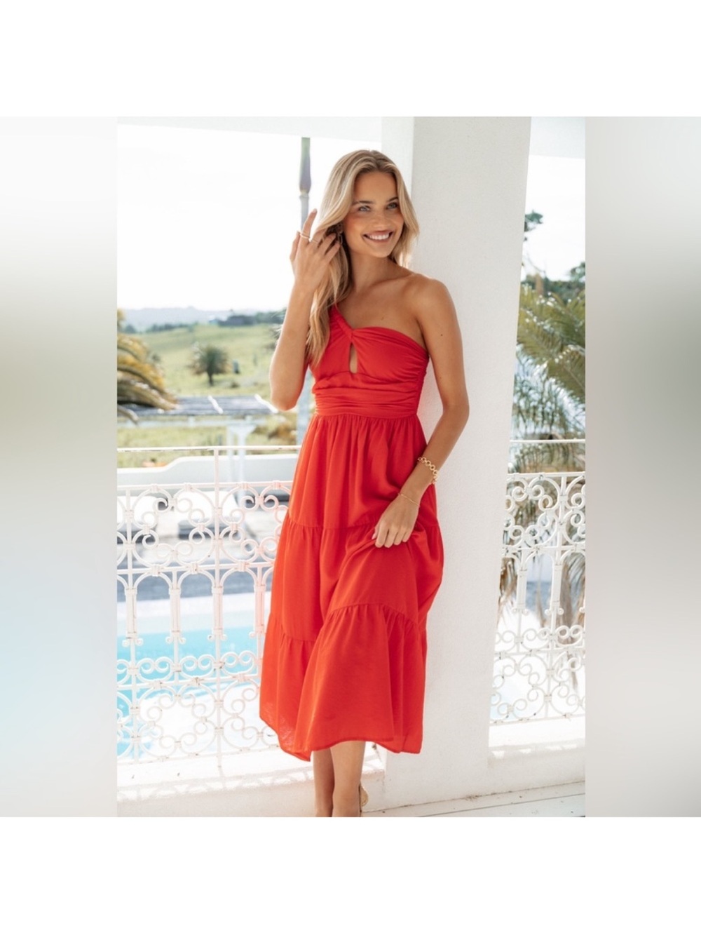 NWT Petal & Pup Vinny One Shoulder Maxi Dress $99